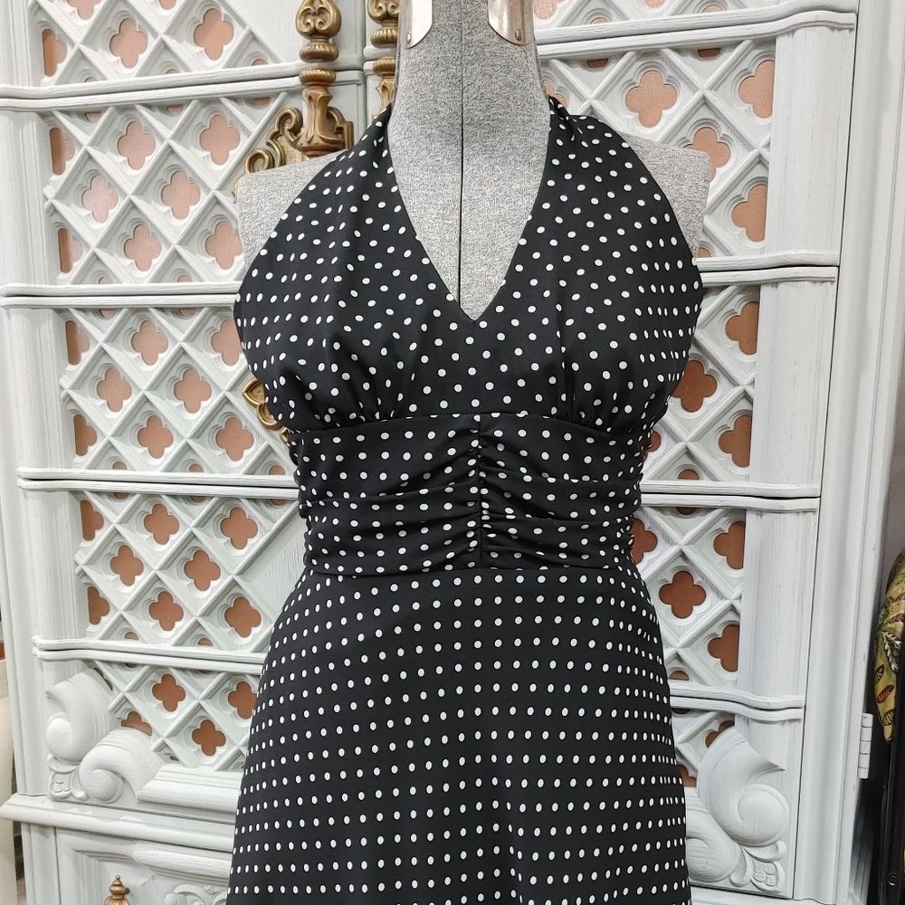 Polka Dot Halter Dress